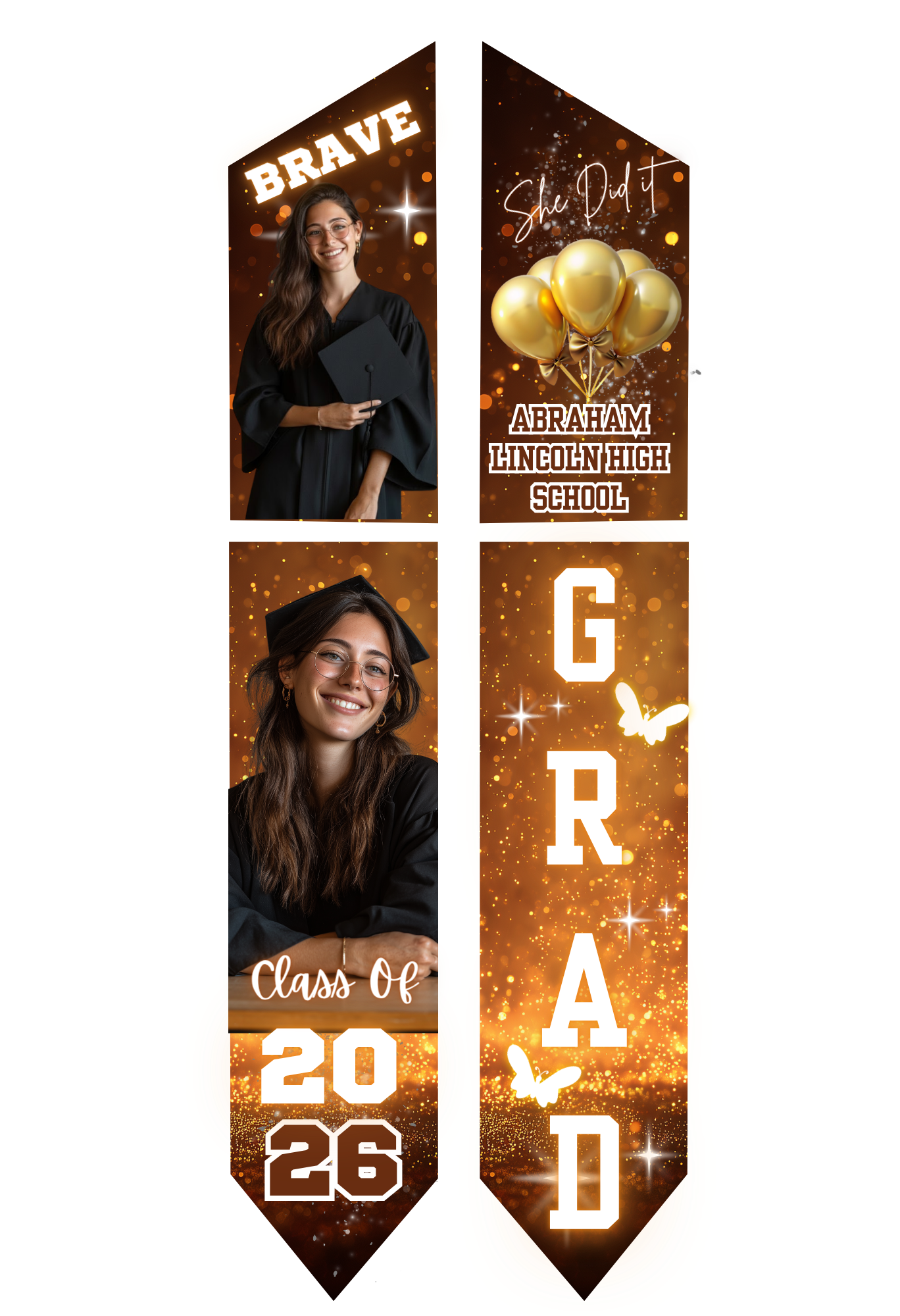 Graduation Stole - Personalized Adult