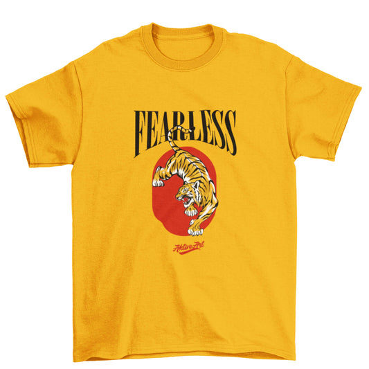 "FEARLESS" TEE (YELLOW)