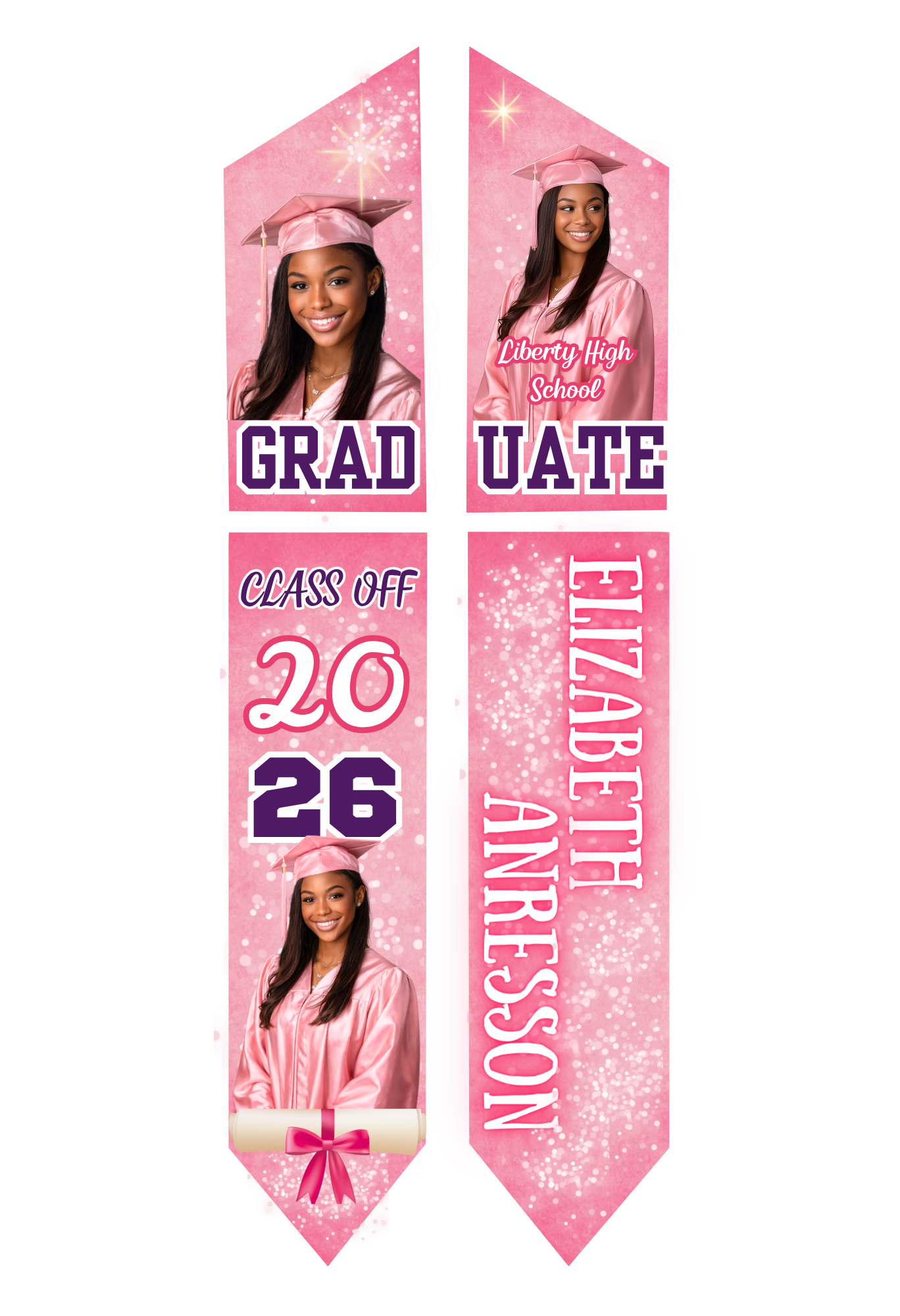 Graduation Stole - Personalized Adult
