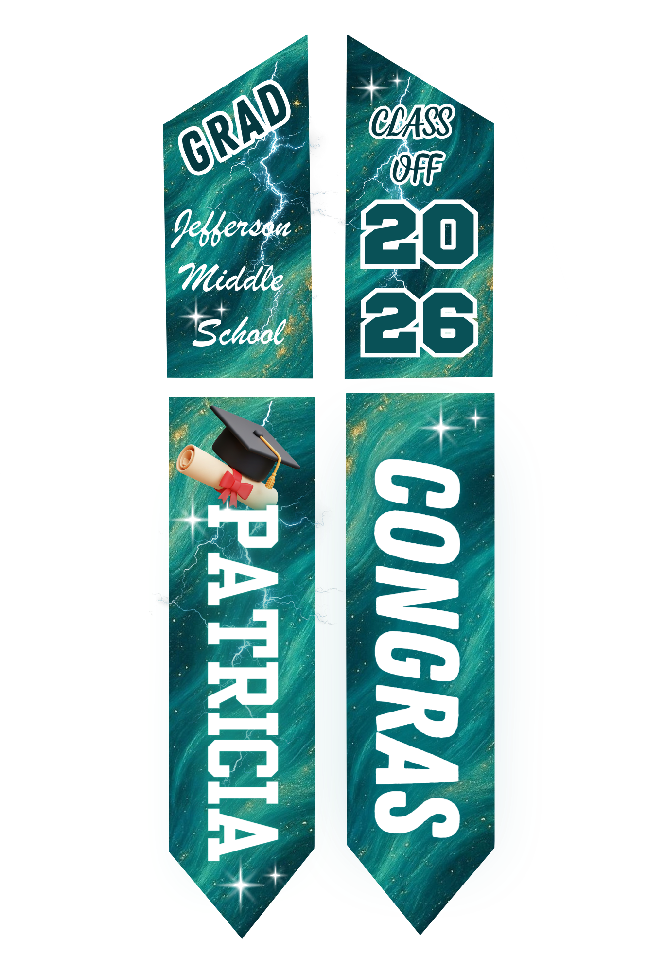 Graduation Stole - Personalized Adult