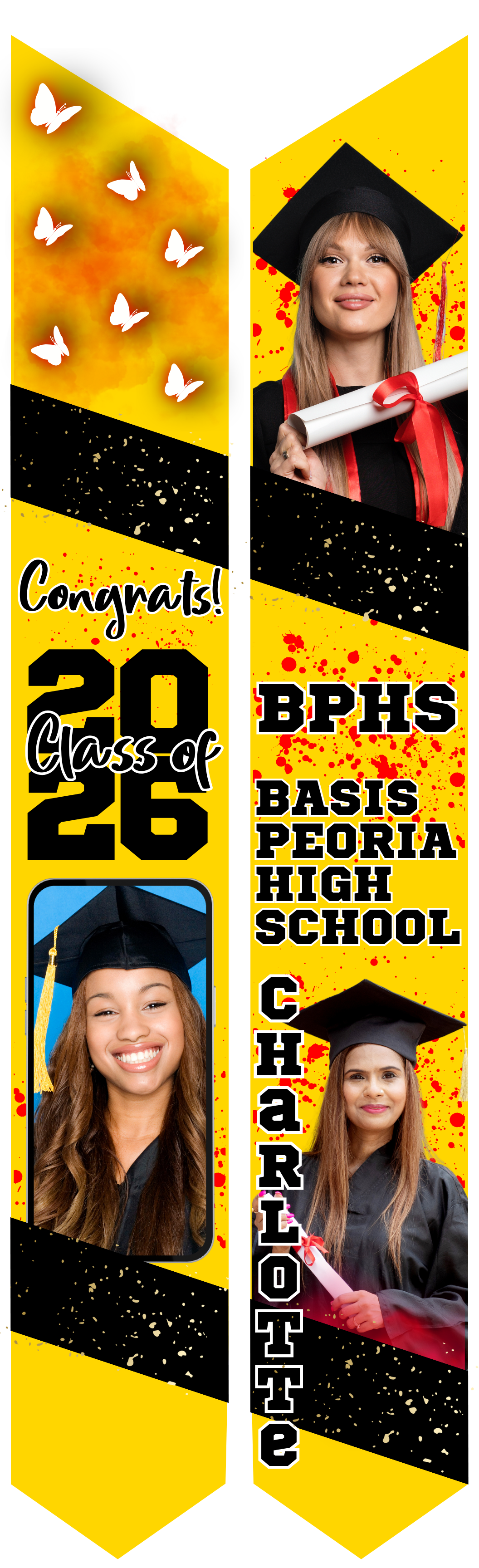Graduation Stole - Personalized Adult
