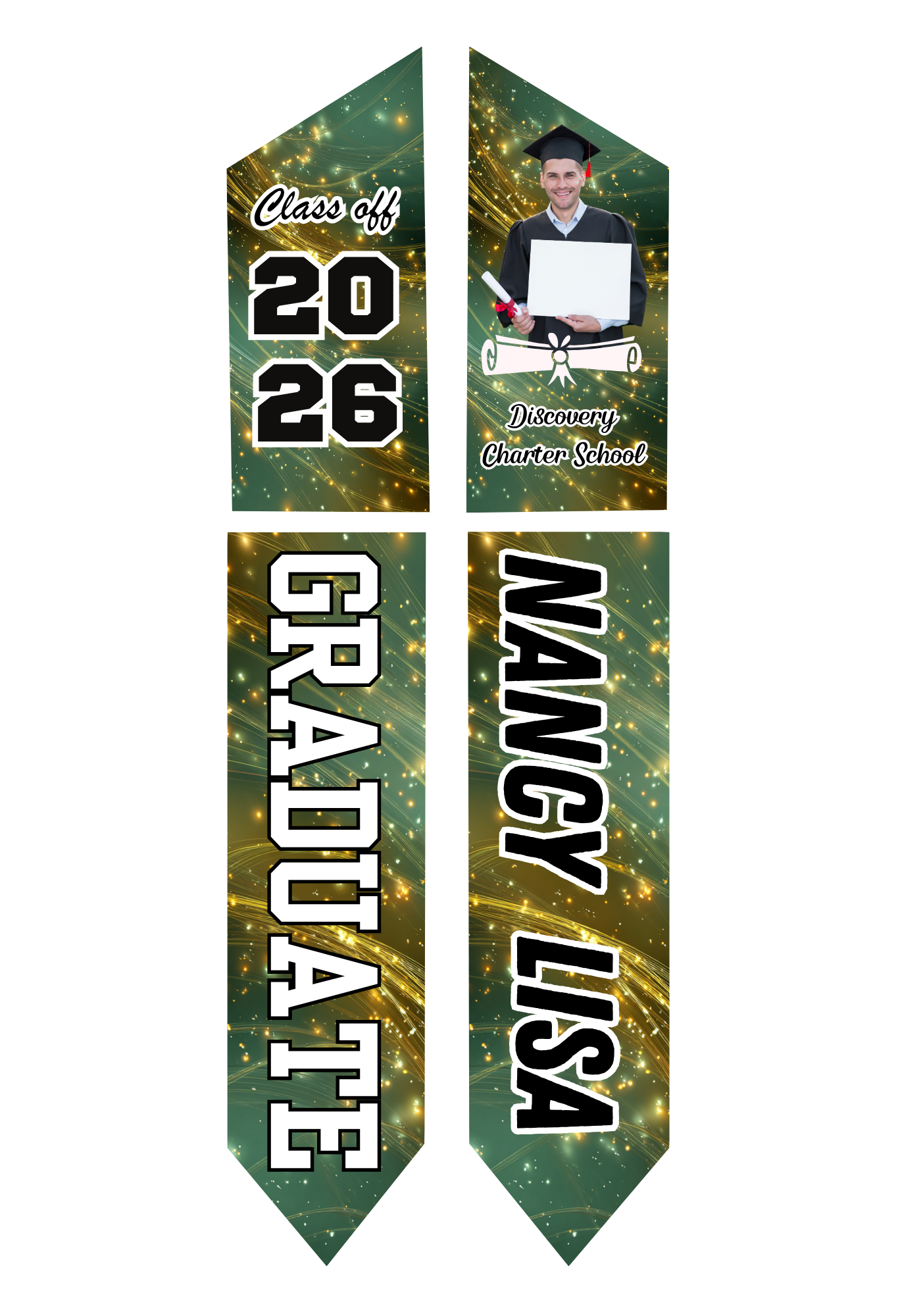 Graduation Stole - Personalized Adult