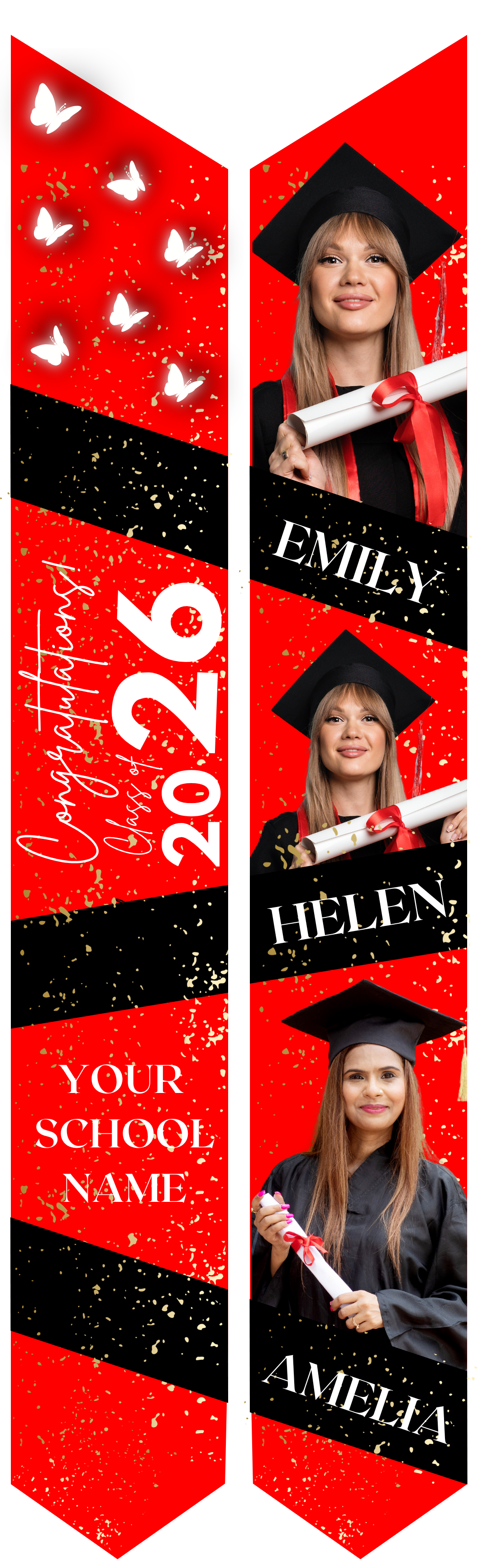 Graduation Stole - Personalized Adult