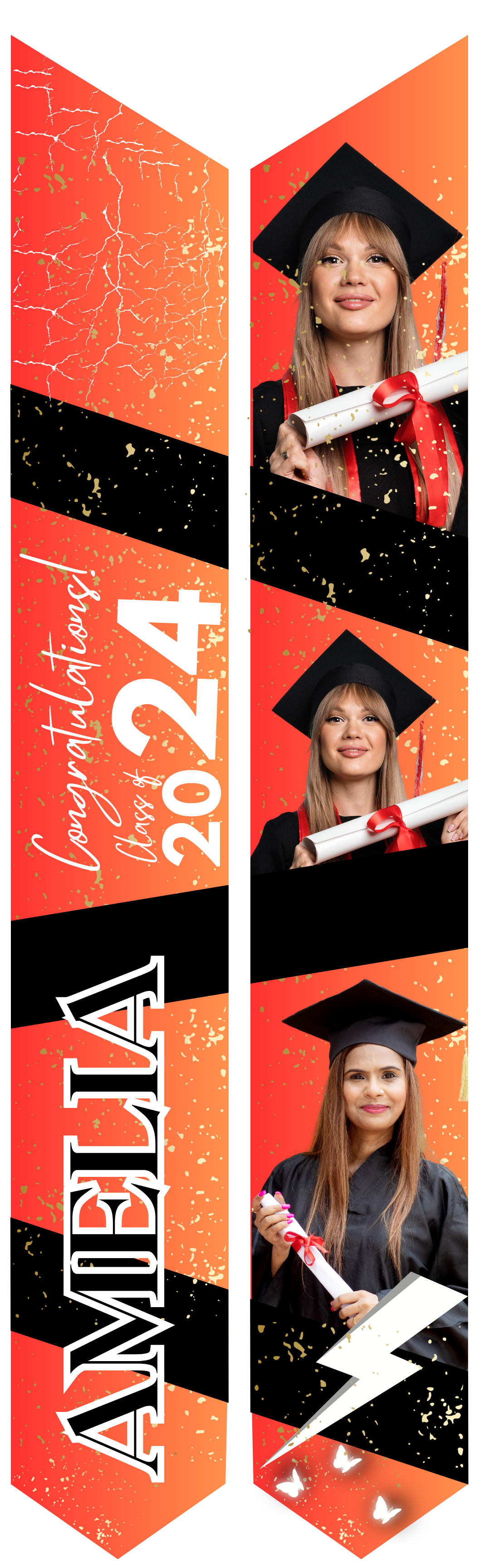Graduation Stole - Personalized Adult