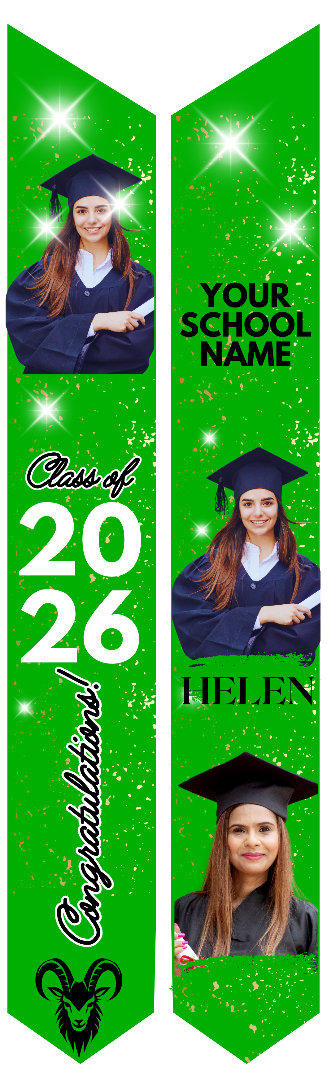 Graduation Stole - Personalized Adult