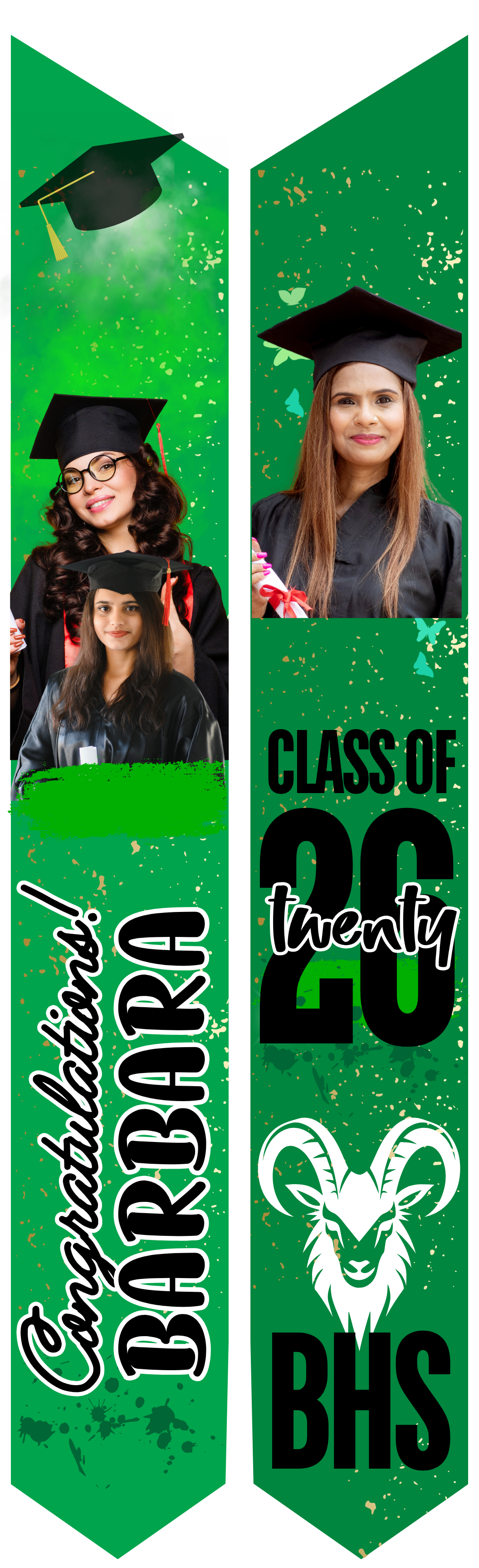 Graduation Stole - Personalized Adult