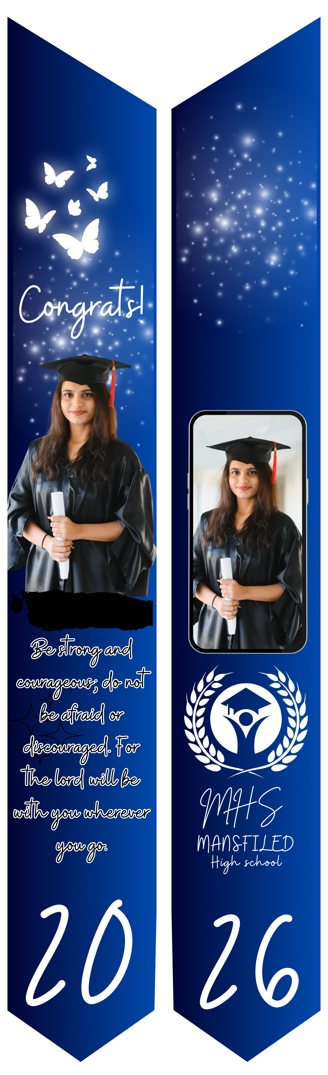 Graduation Stole - Personalized Adult