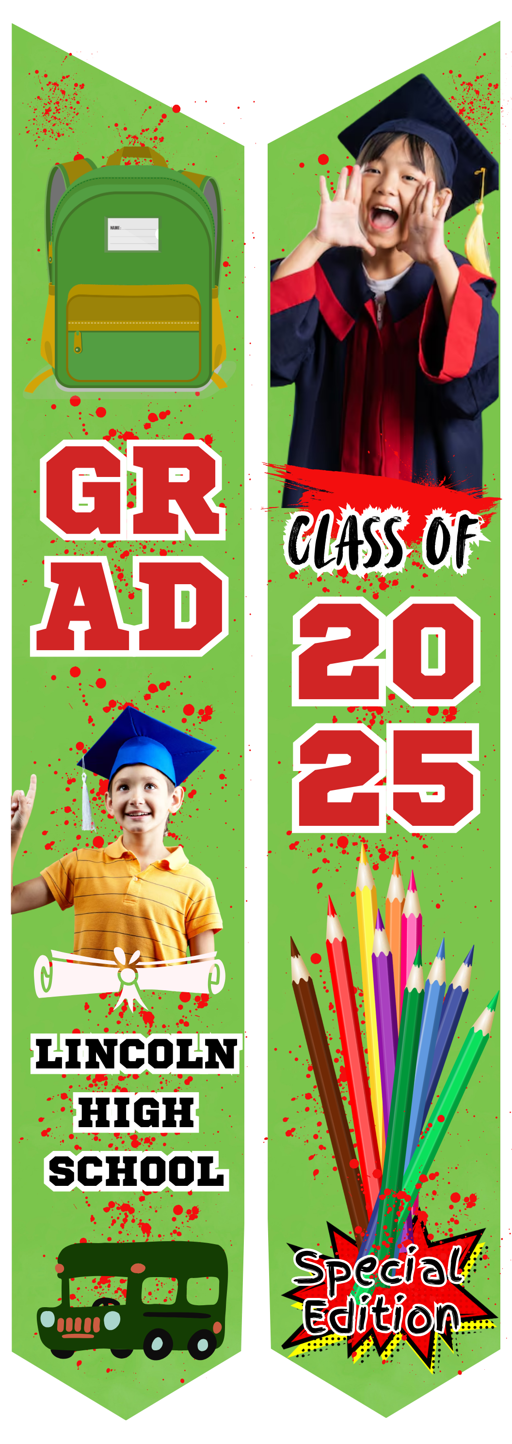 Graduation Stole - Personalized Youth