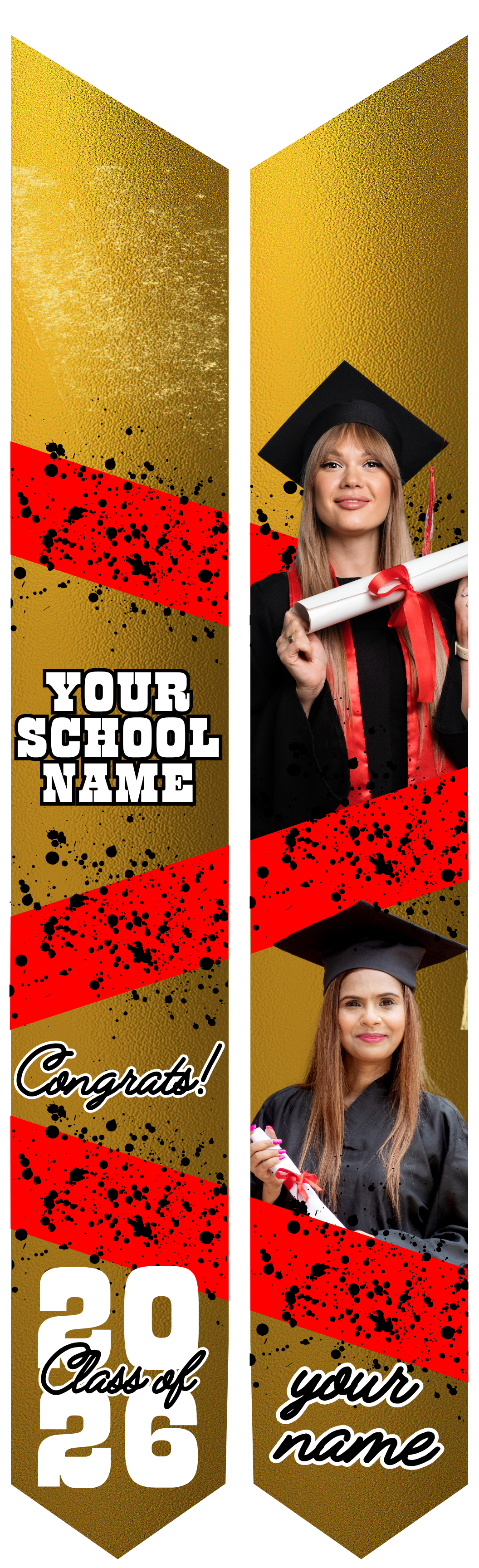 Graduation Stole - Personalized Adult