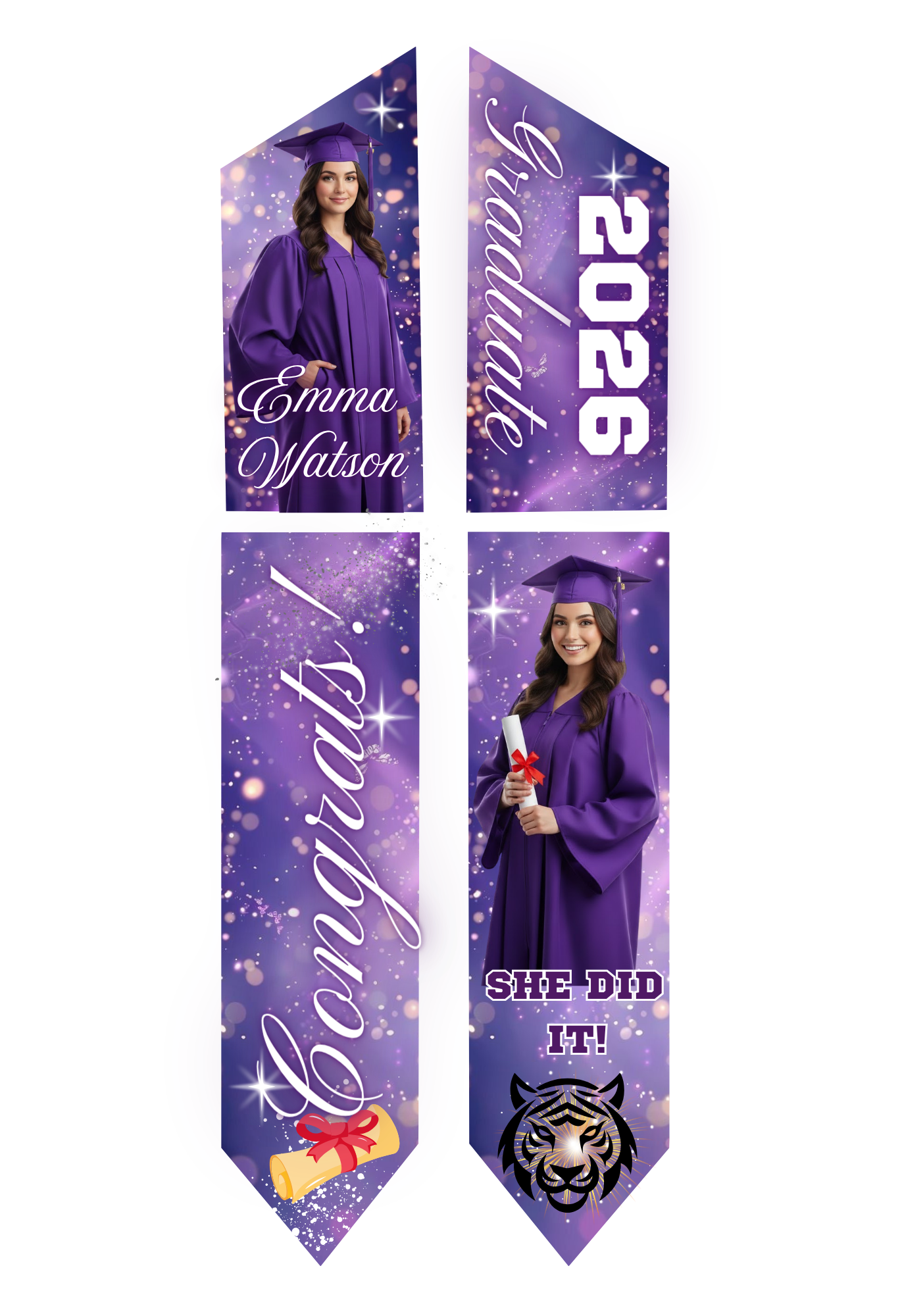 Graduation Stole - Personalized Adult
