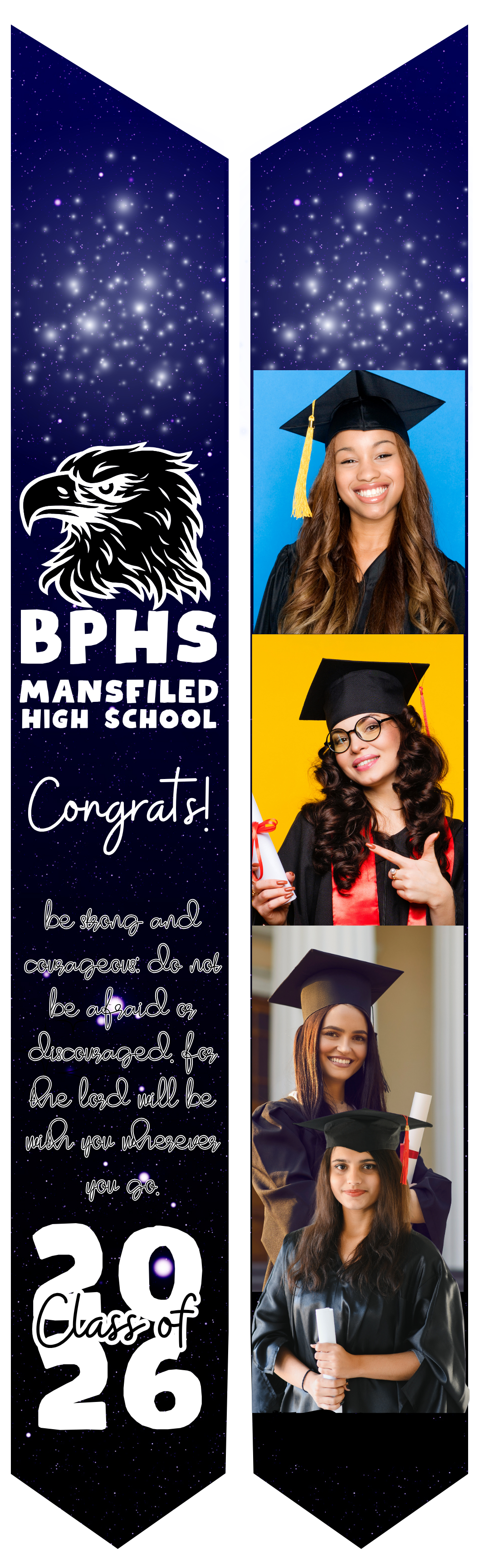 Graduation Stole - Personalized Adult