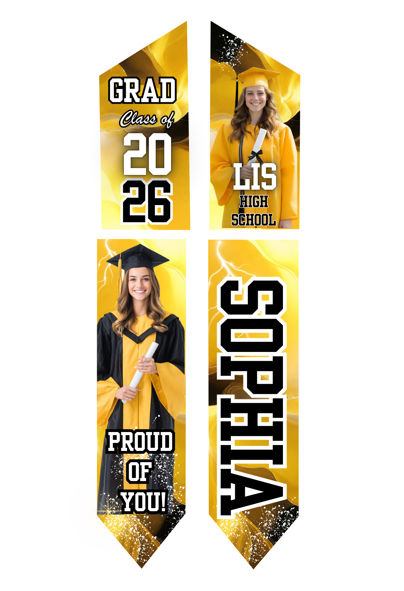 Graduation Stole - Personalized Adult