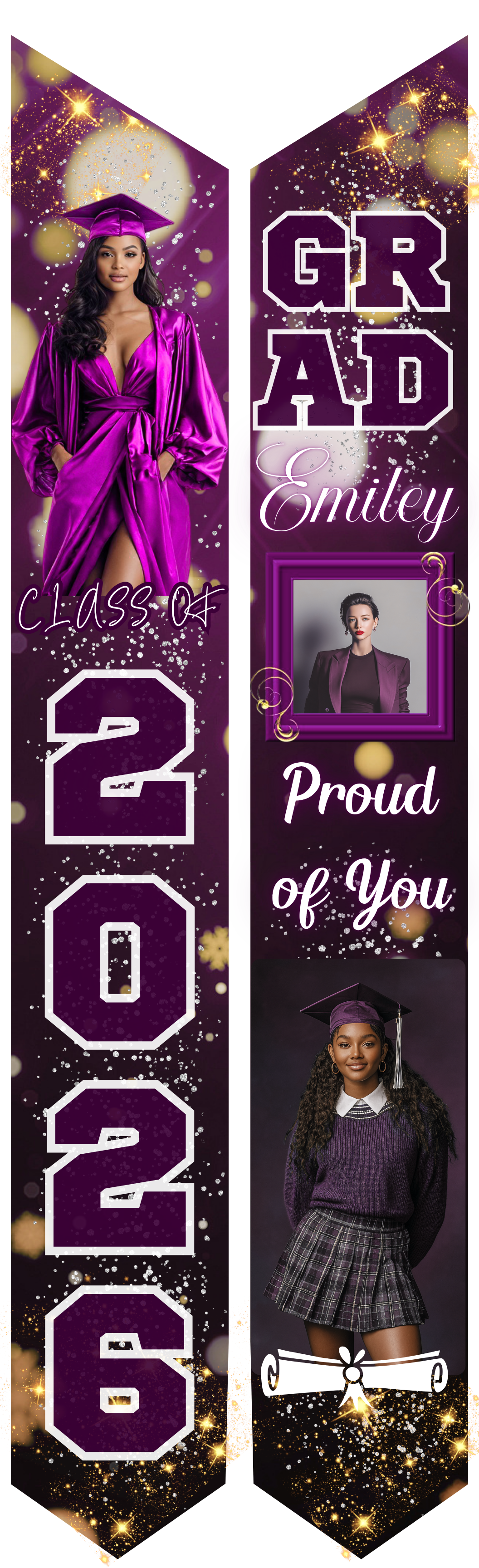 Graduation Stole - Personalized Adult