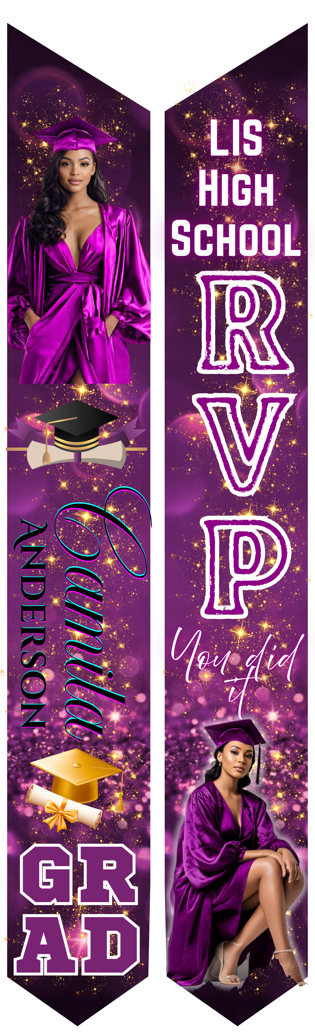 Graduation Stole - Personalized Adult