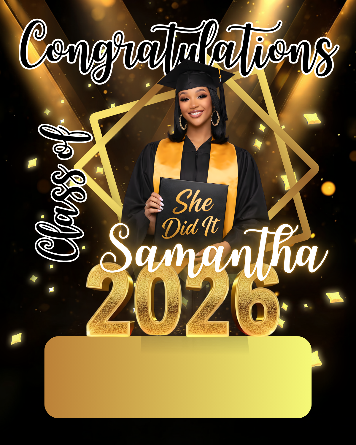 Graduation Money Holder Kit - Personalized