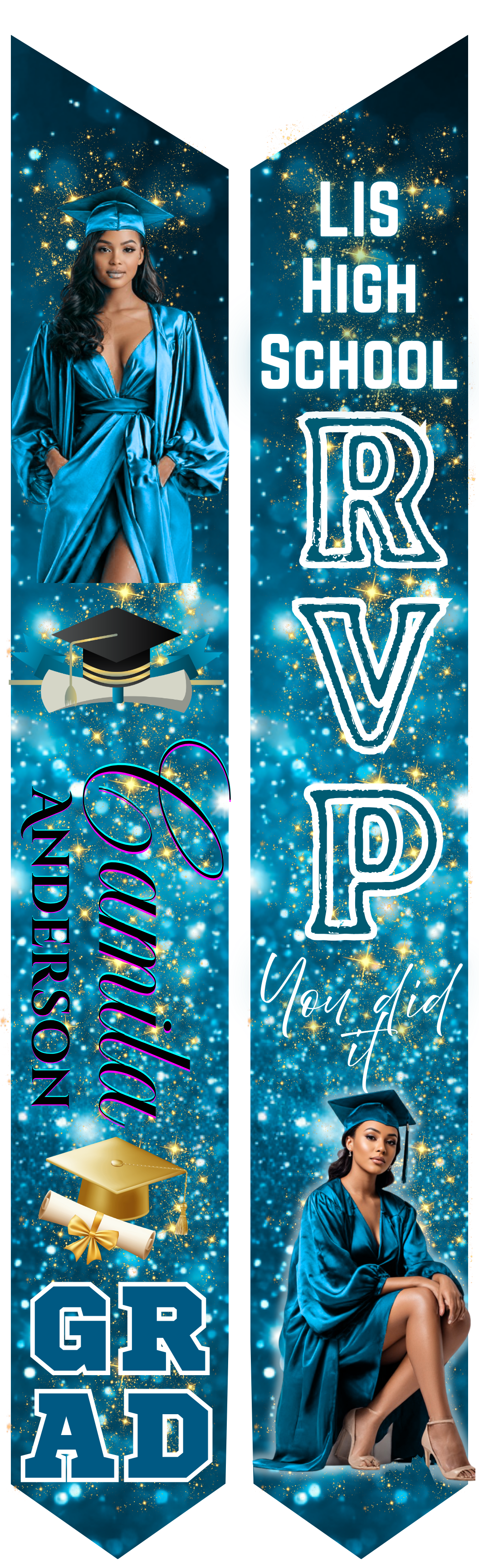 Graduation Stole - Personalized Adult