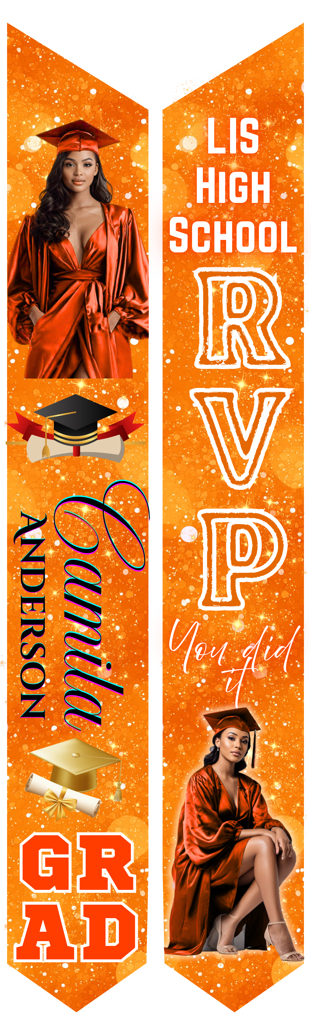 Graduation Stole - Personalized Adult