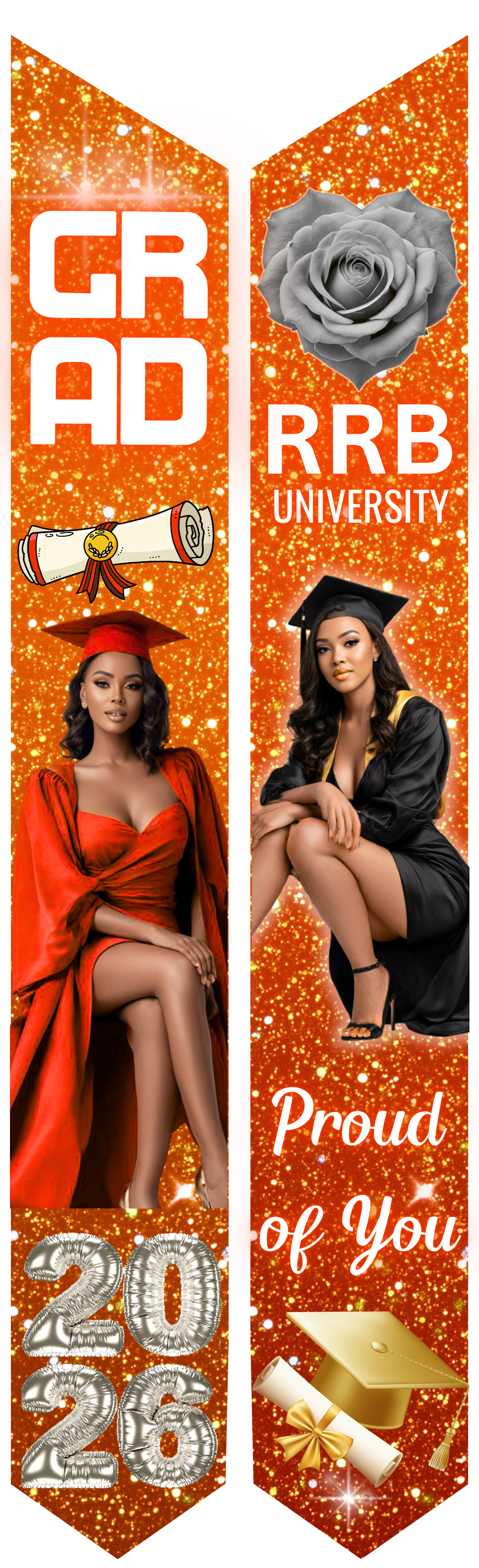 Graduation Stole - Personalized Adult