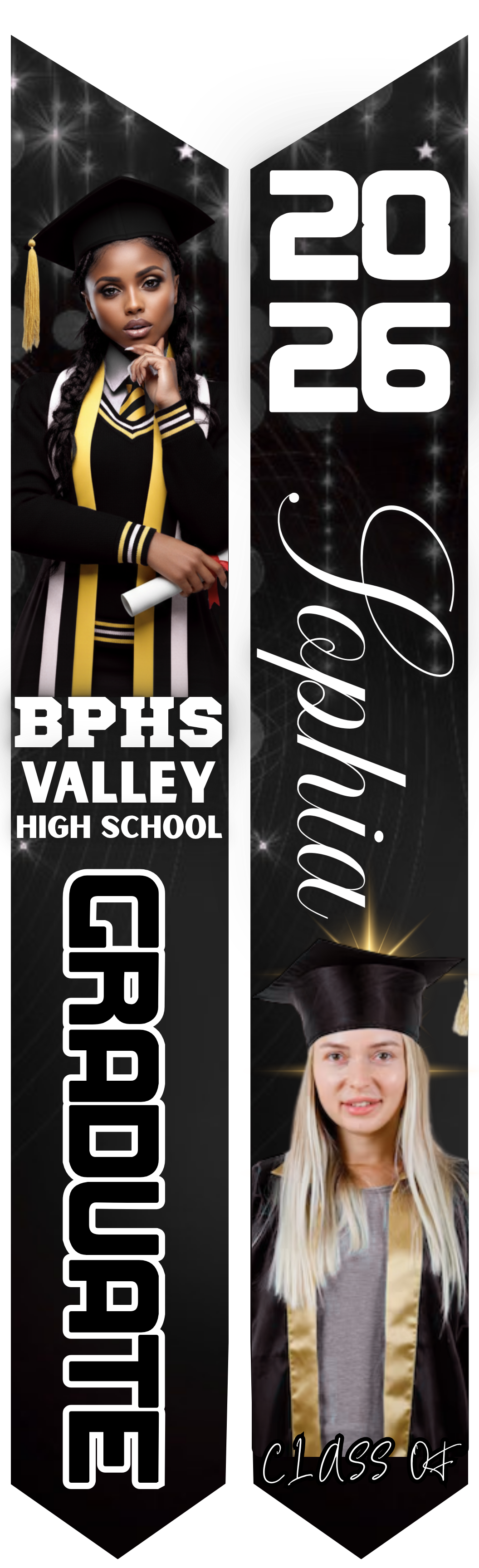 Graduation Stole - Personalized Adult