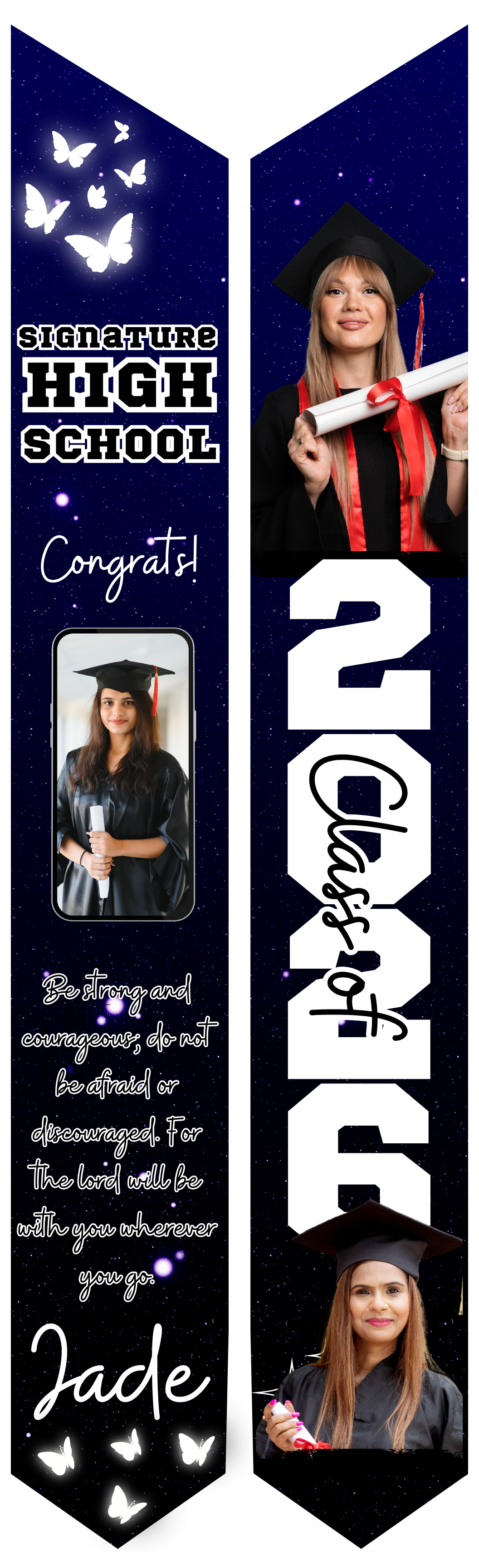 Graduation Stole - Personalized Adult