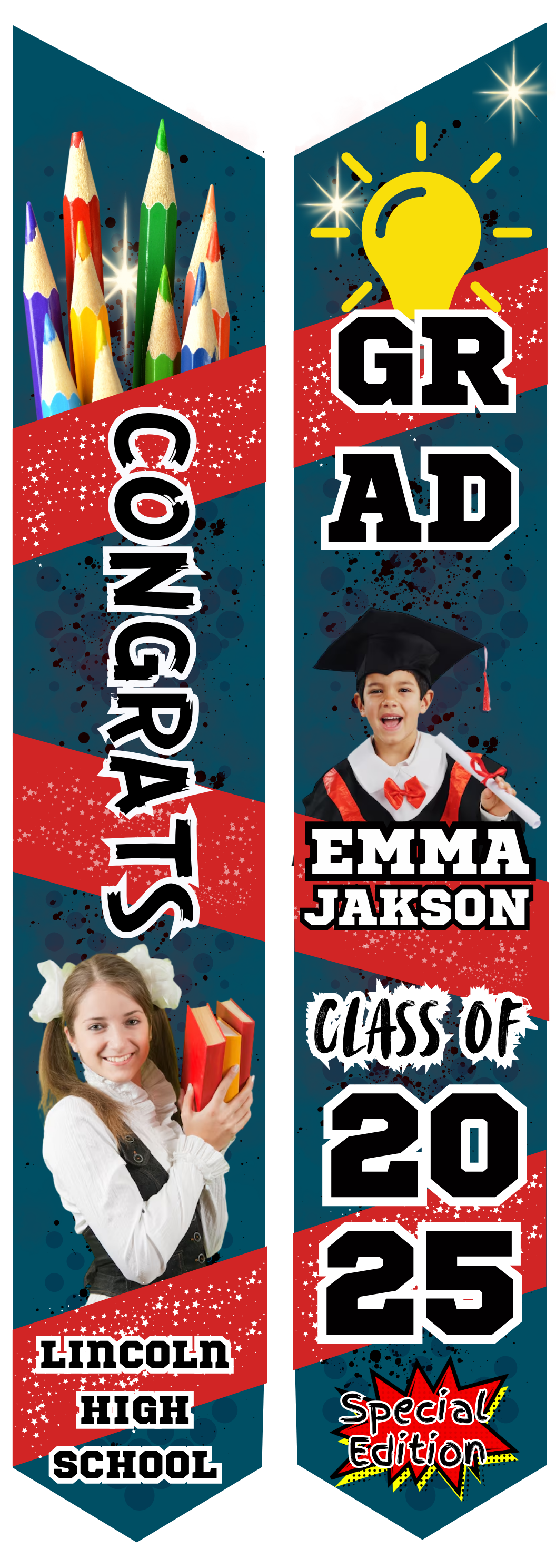 Graduation Stole - Personalized Youth