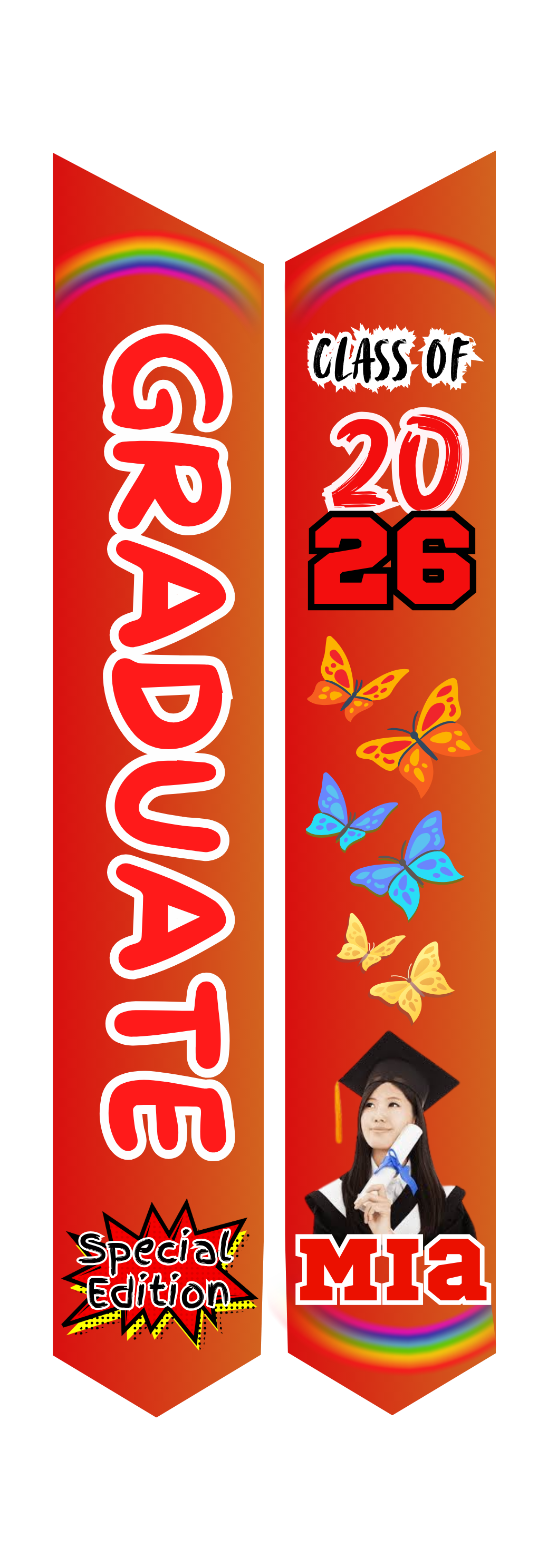 Graduation Stole - Personalized Youth