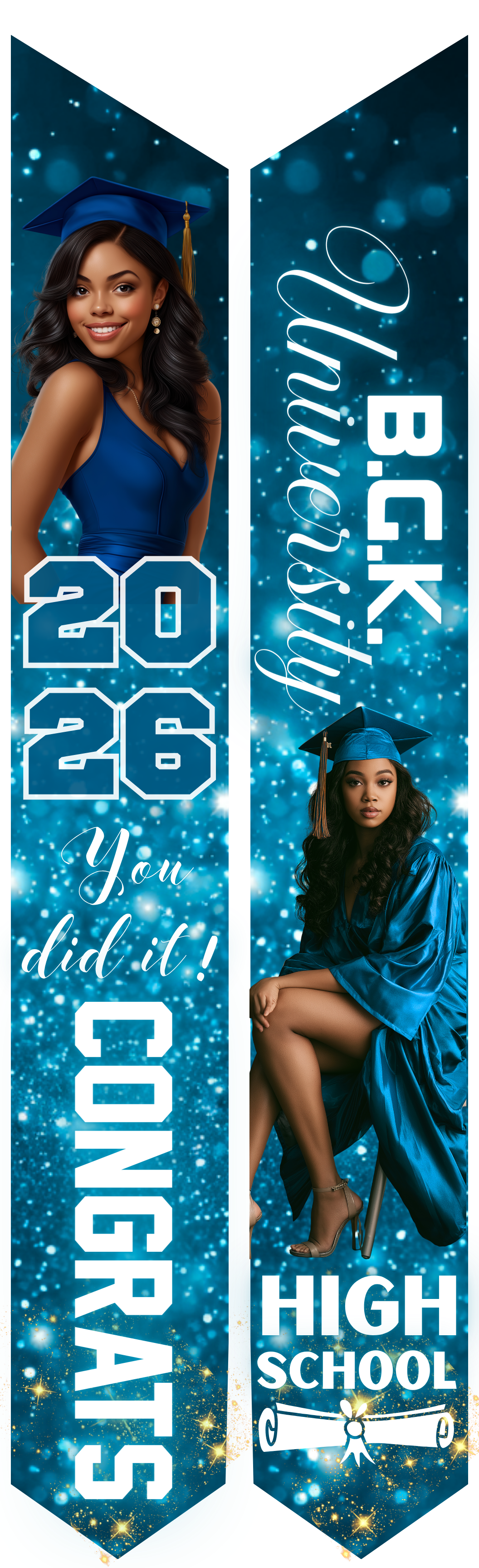 Graduation Stole - Personalized Adult