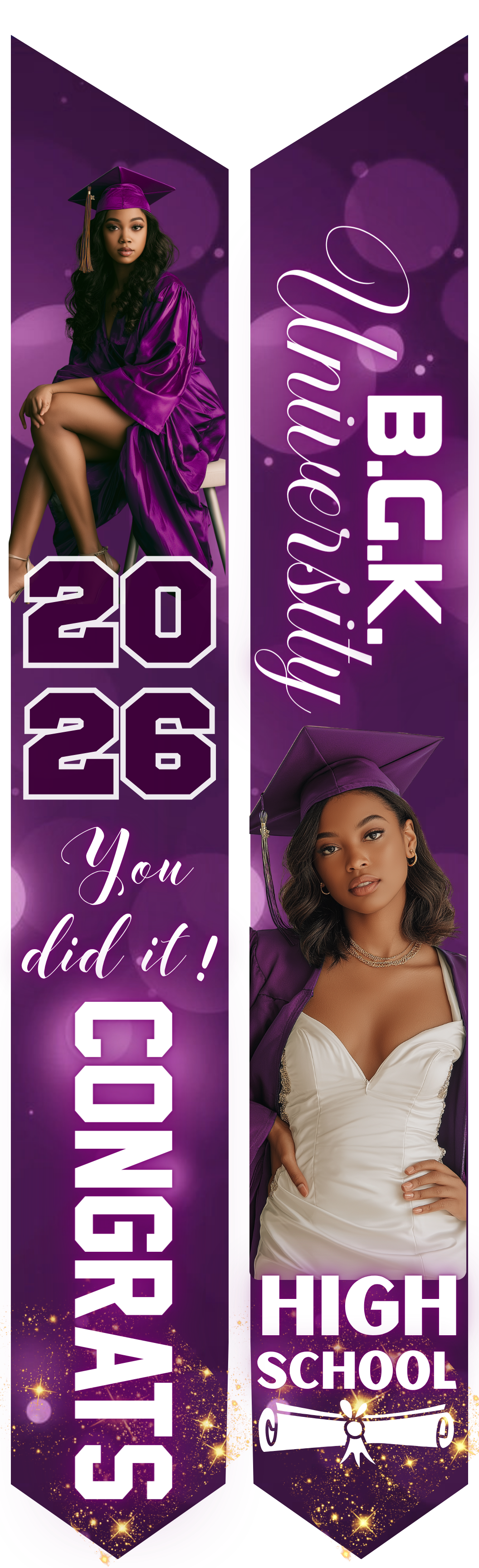Graduation Stole - Personalized Adult