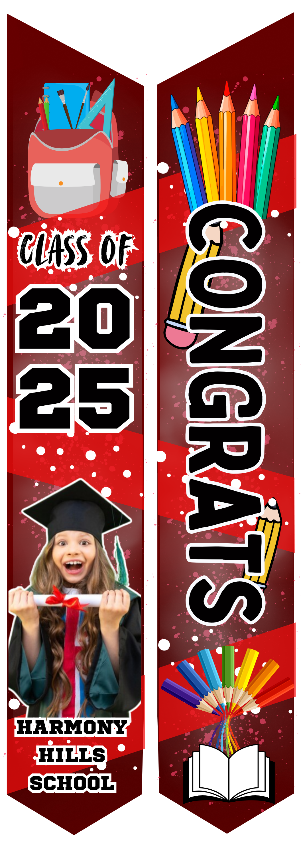 Graduation Stole - Personalized Youth