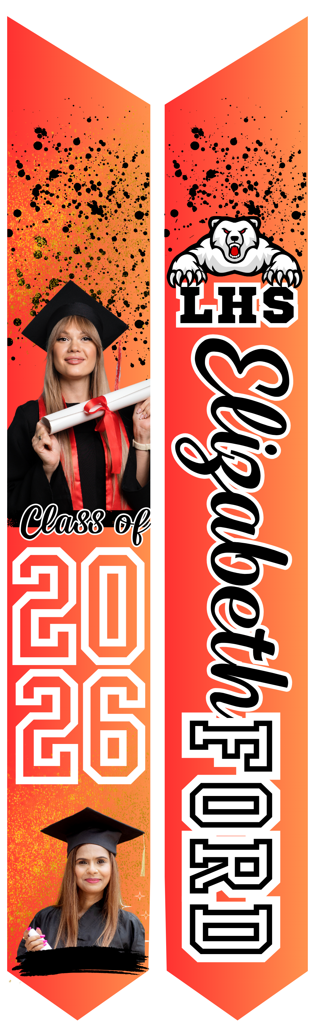 Graduation Stole - Personalized Adult