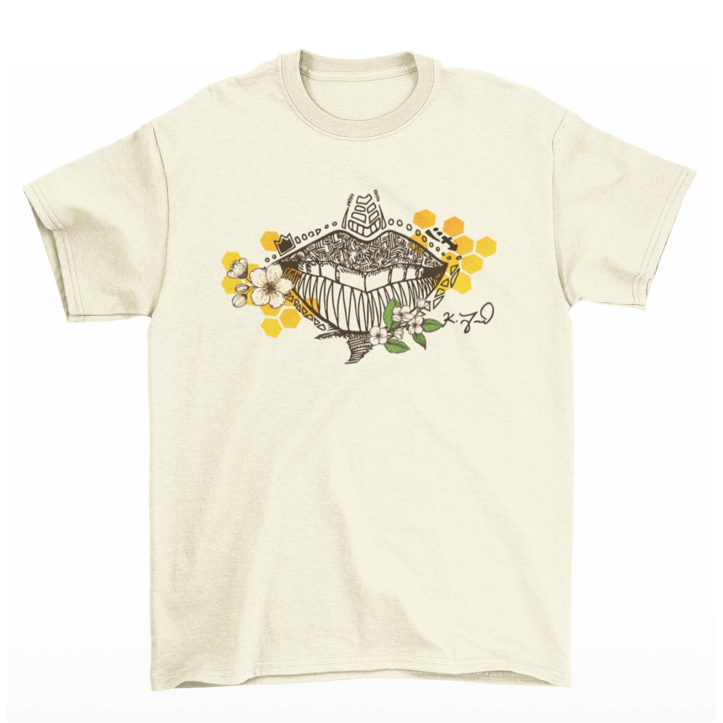 "WORDS LIKE HONEY" TEE (CREAM)